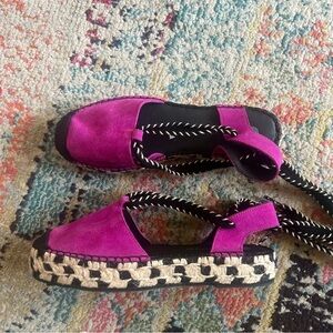Eric Michael Suede espadrilles size eur 38 like New